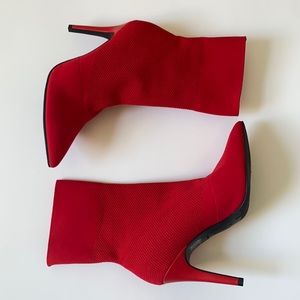 Women’s Red High Heeled boots: Women’s 7.5